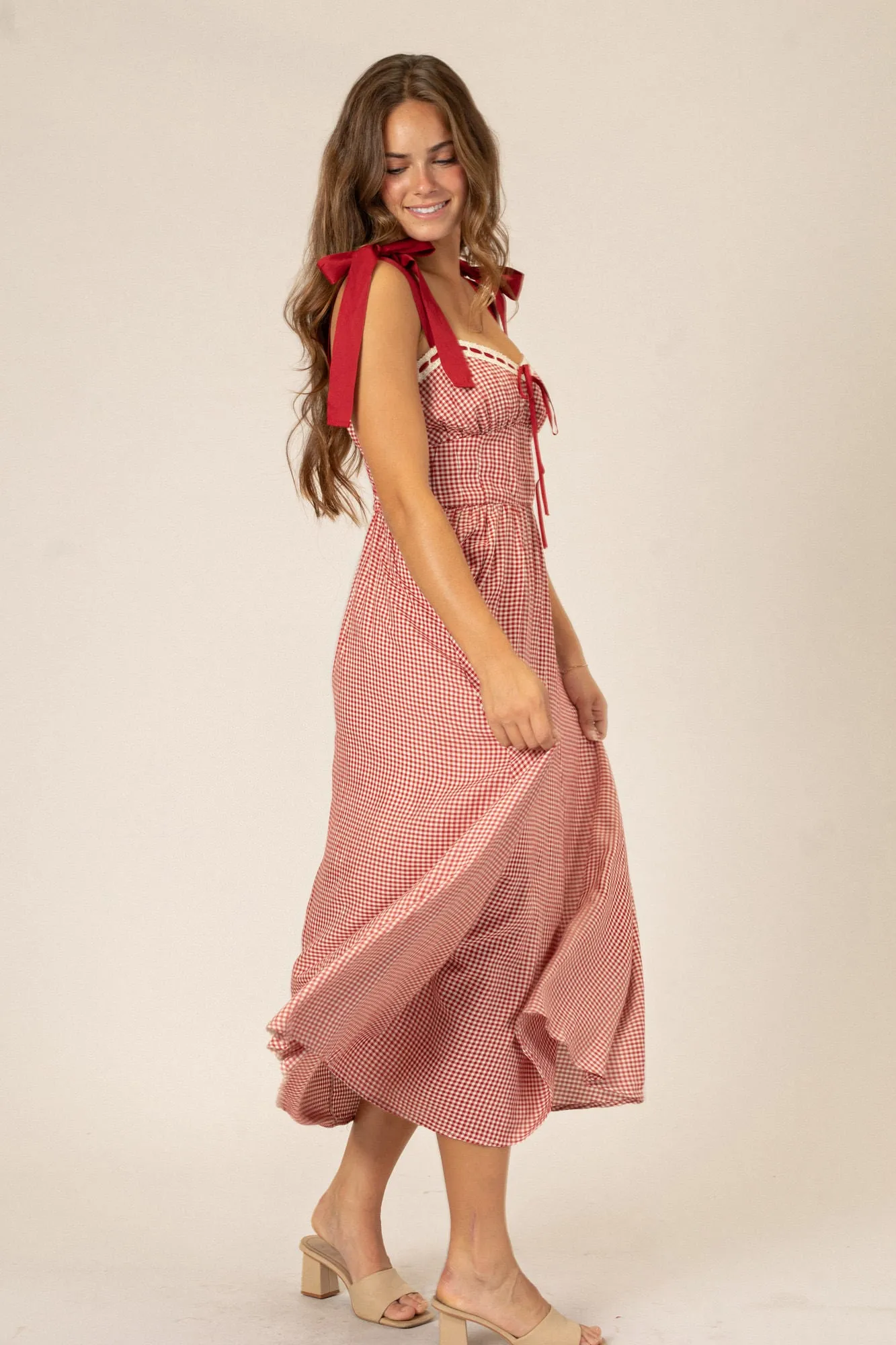 Natalie Plaid Sweetheart Dress sold by Morning Lavender product image thumbnail 2