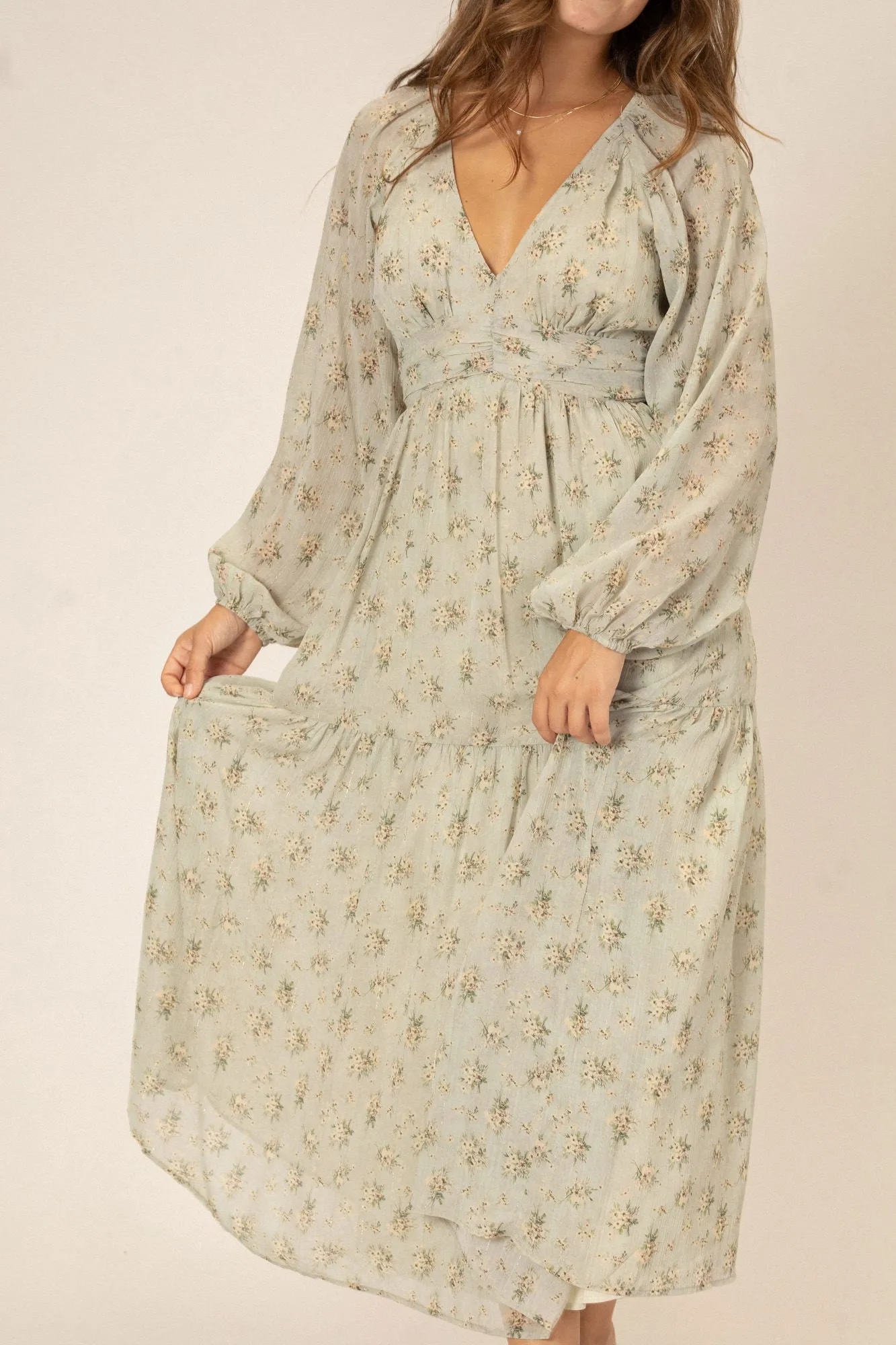 Esme Long Sleeve Floral Dress sold by Morning Lavender product image thumbnail 5