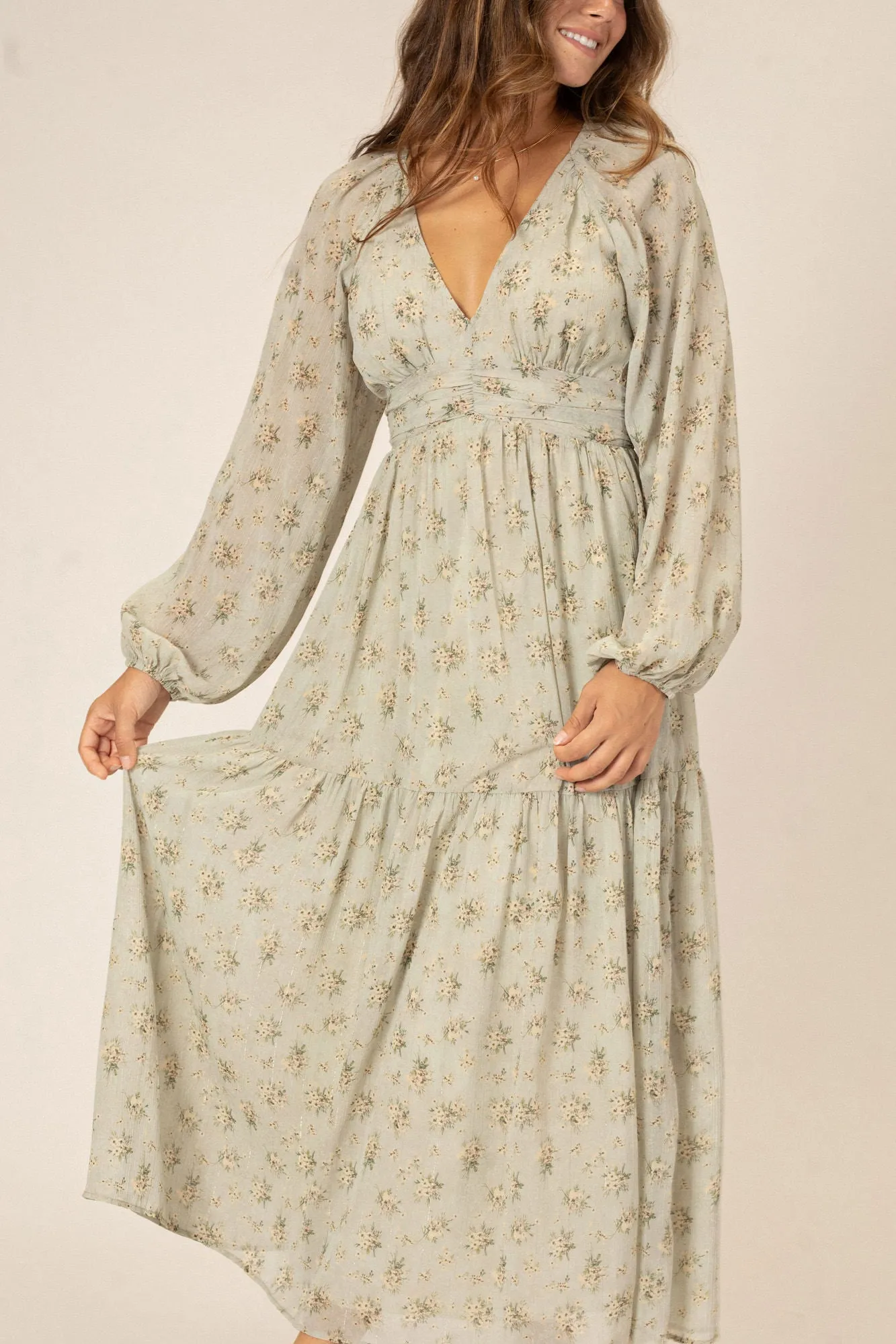 Esme Long Sleeve Floral Dress sold by Morning Lavender