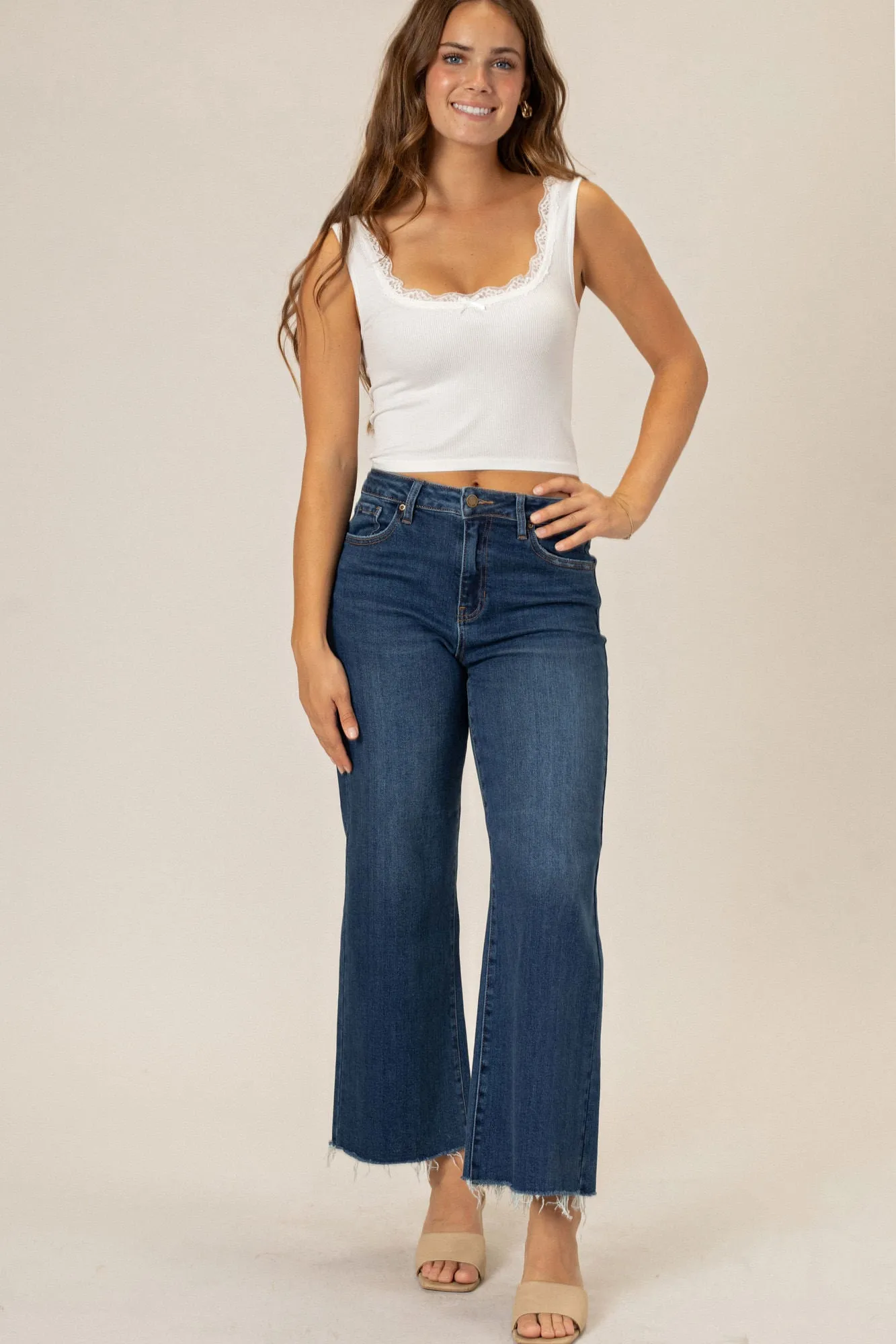 Anna Lace Trim Tank sold by Morning Lavender product image thumbnail 4