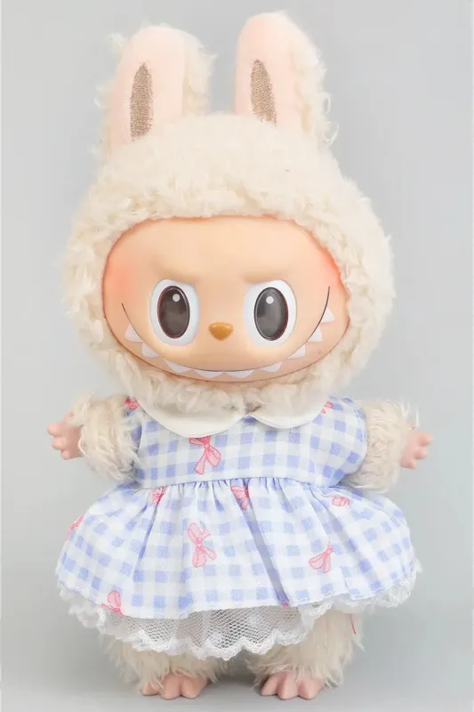 Labubu Blue Gingham Dress sold by Morning Lavender