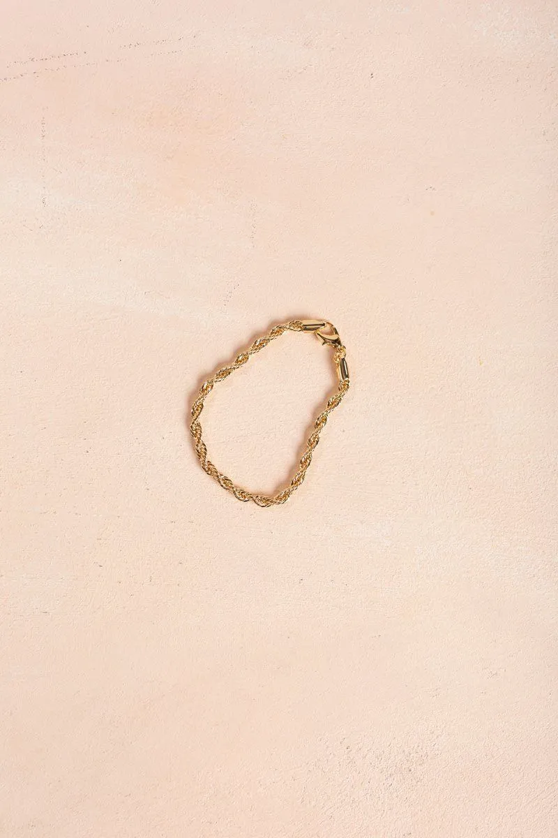 Zoey Gold Twisted Bracelet sold by Morning Lavender