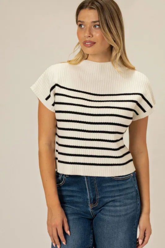 Reese Mock Neck Knit Top sold by Morning Lavender