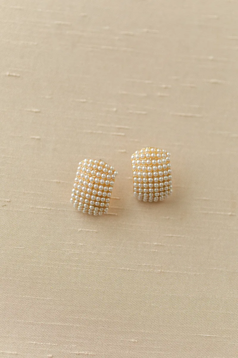 Evie Pearl Post Earrings sold by Morning Lavender product image thumbnail 3
