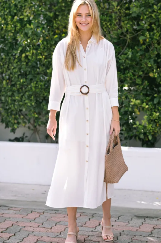 Tatum Belted Shirt Dress sold by Morning Lavender