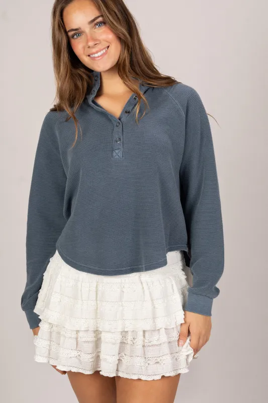 Brenna Mock Neck Long Sleeve sold by Morning Lavender