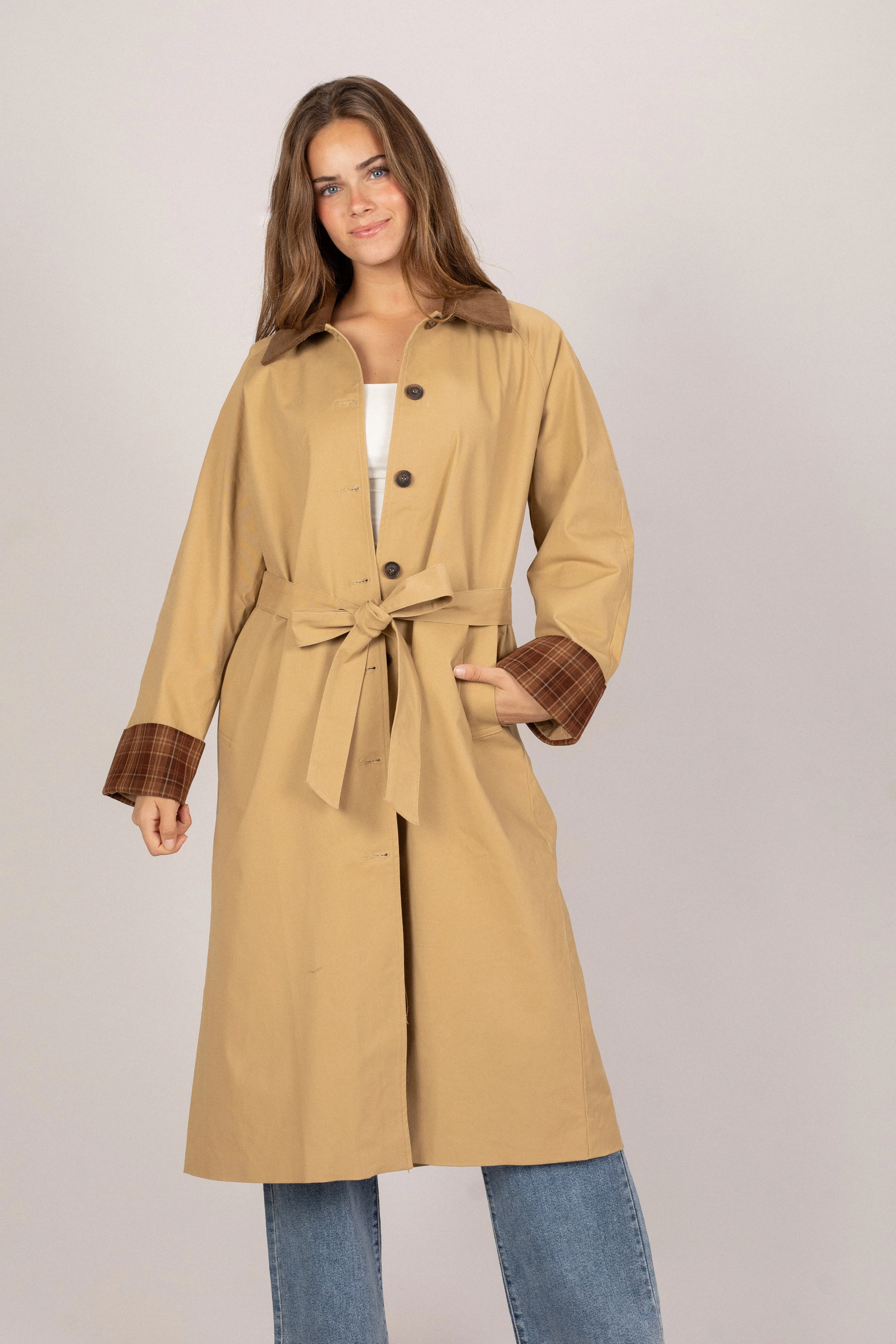 Ellis Corduroy Collar Coat sold by Morning Lavender