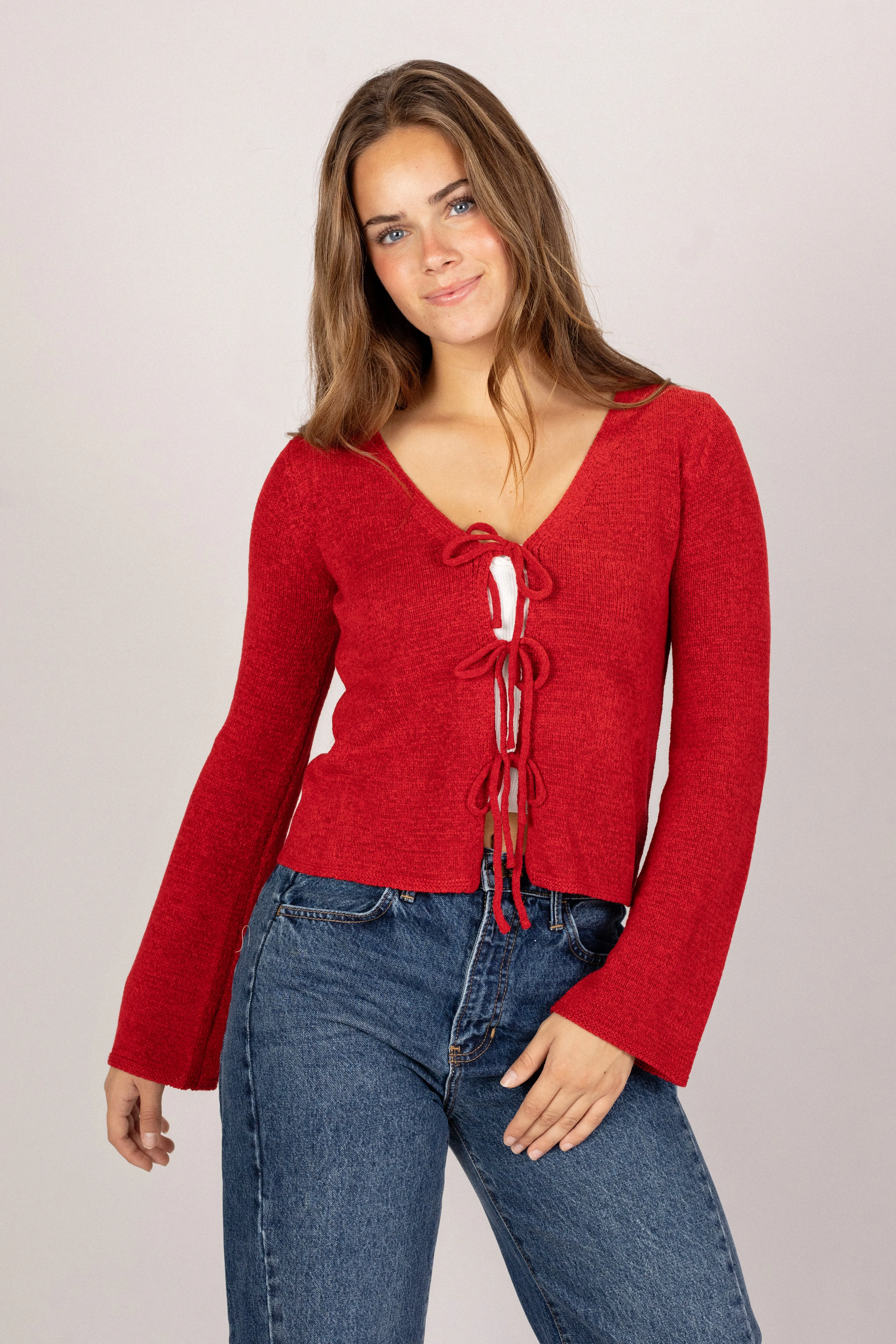 Cindy Front Tie Knit Top sold by Morning Lavender product image thumbnail 4