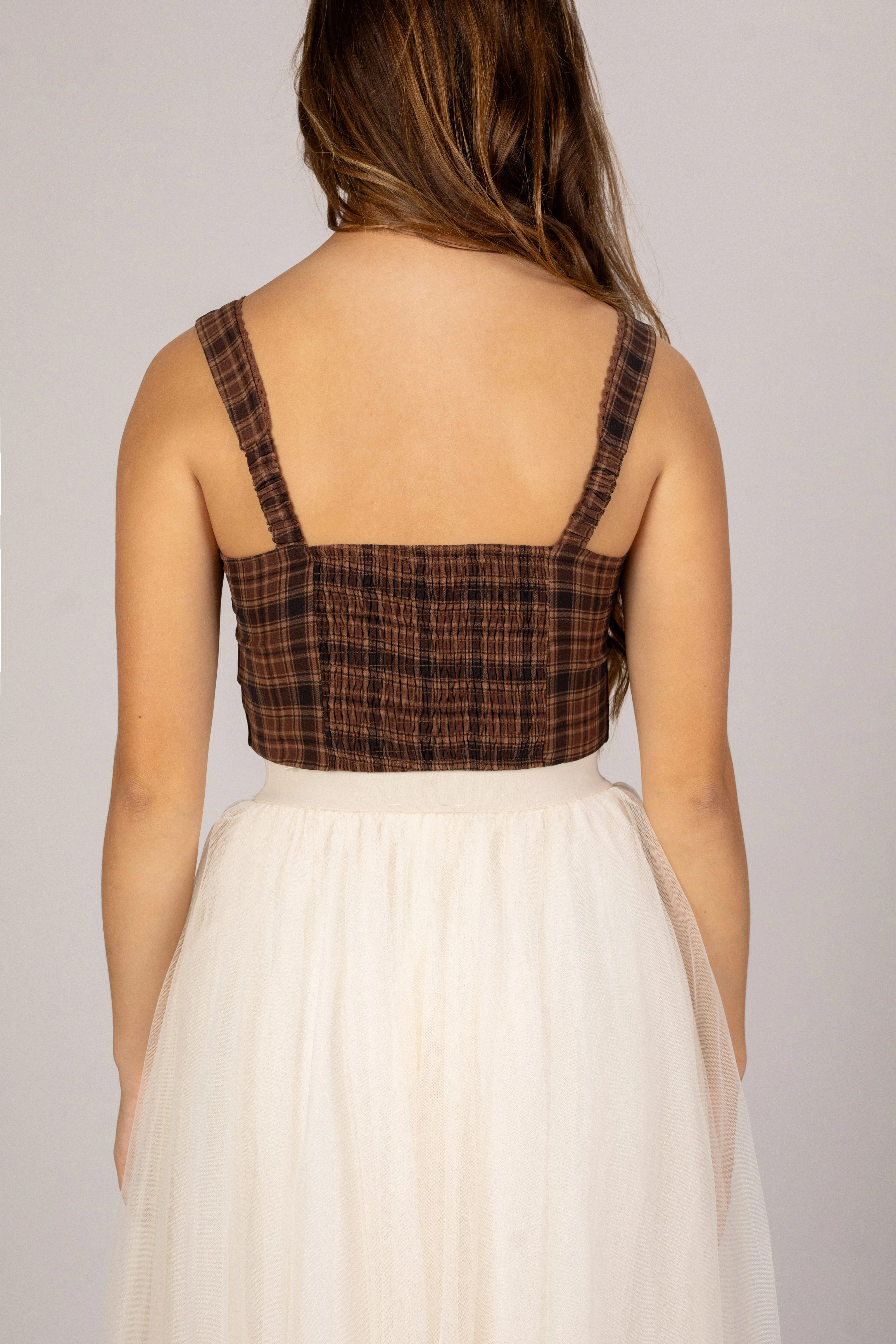 Avril Plaid Crop Top sold by Morning Lavender product image thumbnail 4