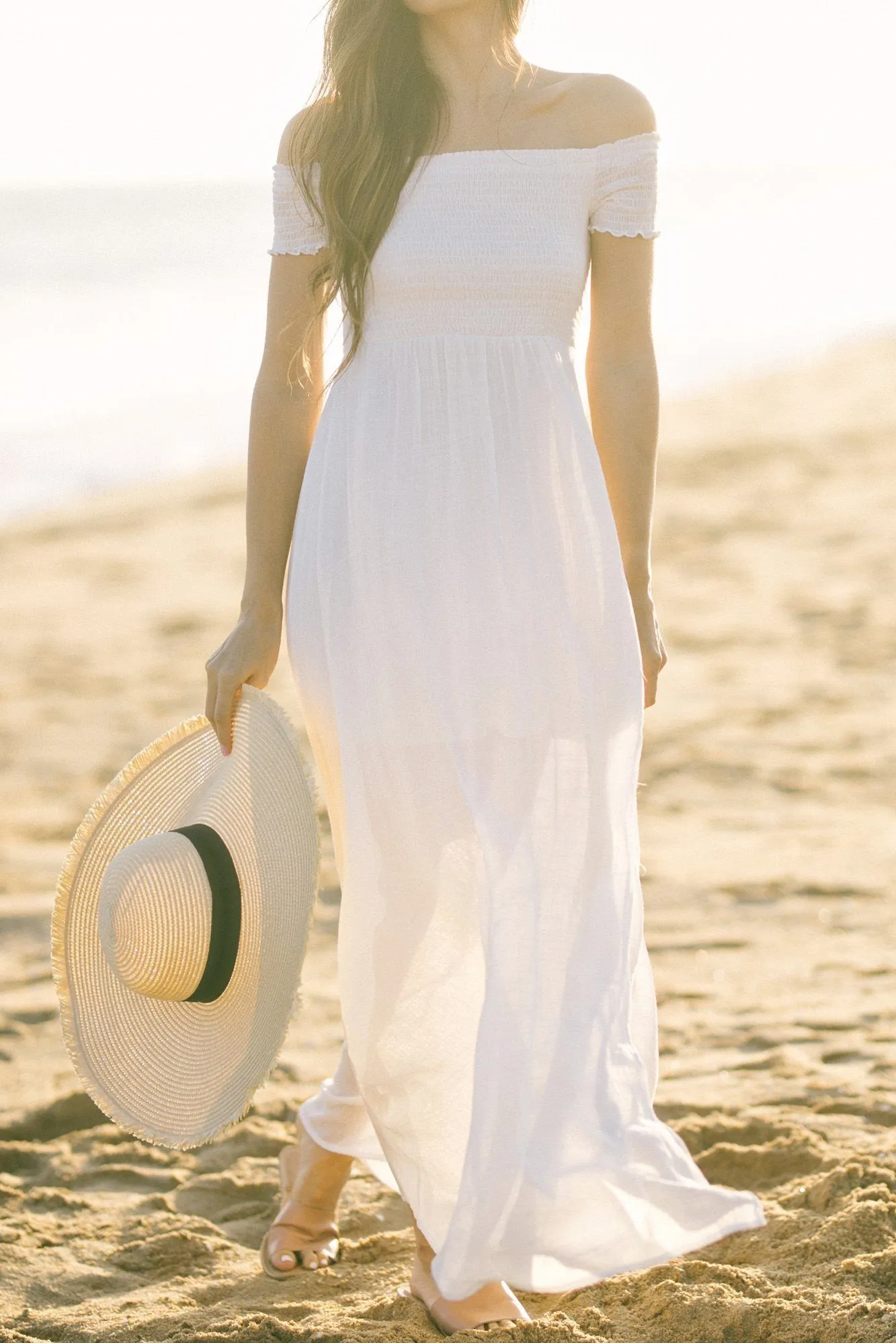 Lucille Off Shoulder Maxi Dress sold by Morning Lavender product image thumbnail 3