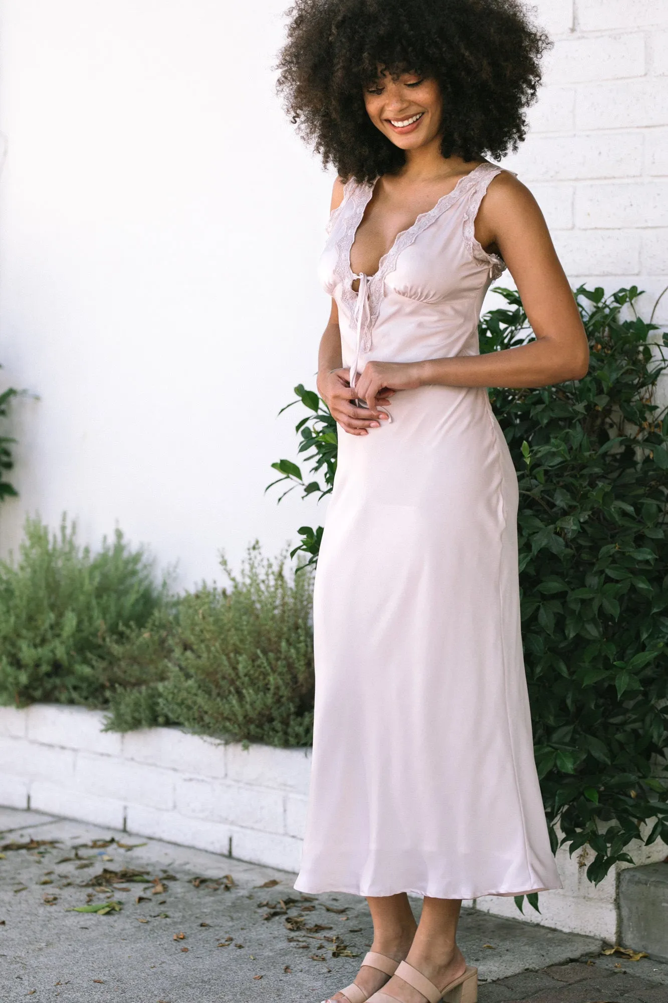 Shailene Lace Trim Dress sold by Morning Lavender product image thumbnail 5