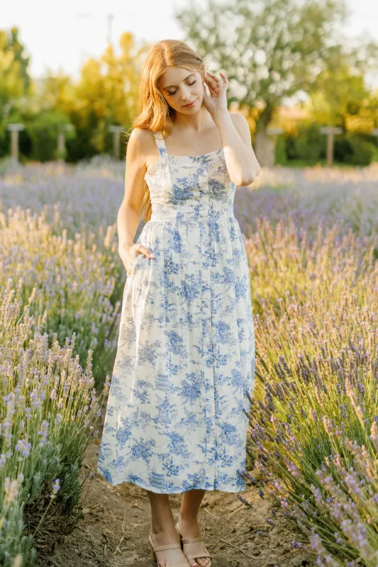 Maeve Floral Midi Dress sold by Morning Lavender