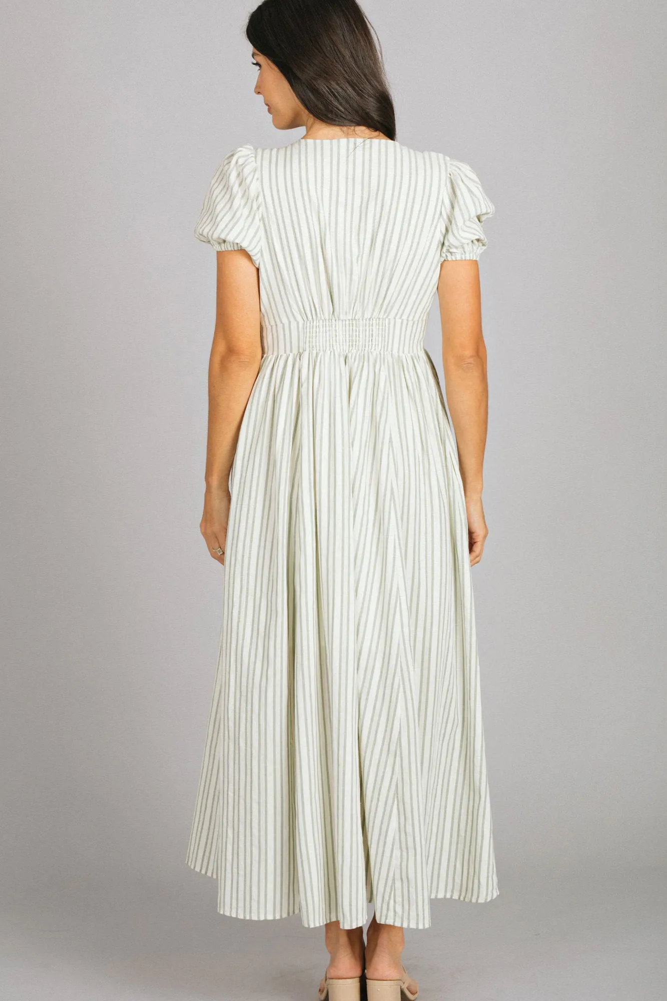 Abigail V-Neck Striped Dress sold by Morning Lavender product image thumbnail 4