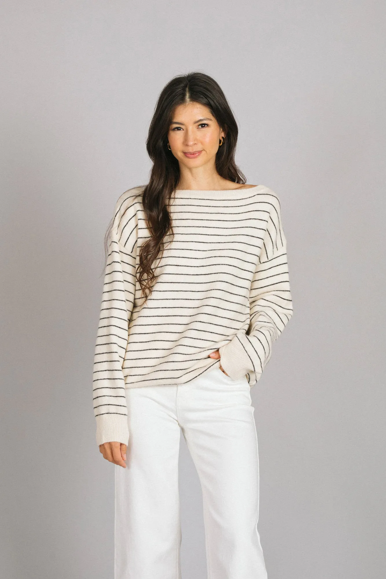 Justine Boatneck Striped Sweater sold by Morning Lavender product image thumbnail 2