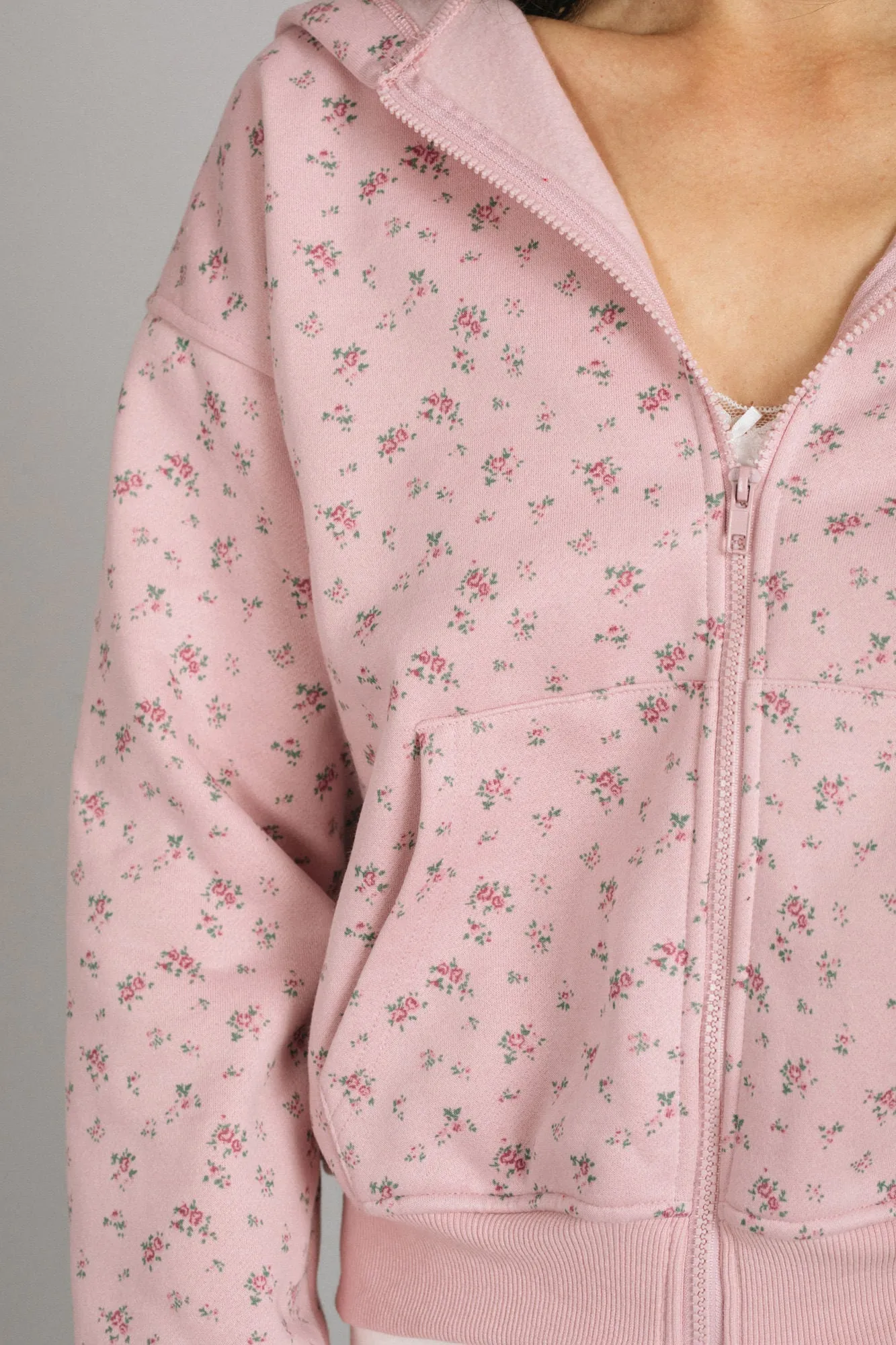 Harlow Floral Zip Hoodie sold by Morning Lavender product image thumbnail 5