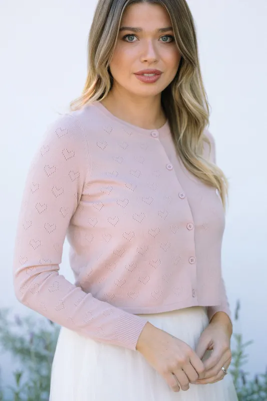 Claudia Heart Pointelle Cardigan sold by Morning Lavender