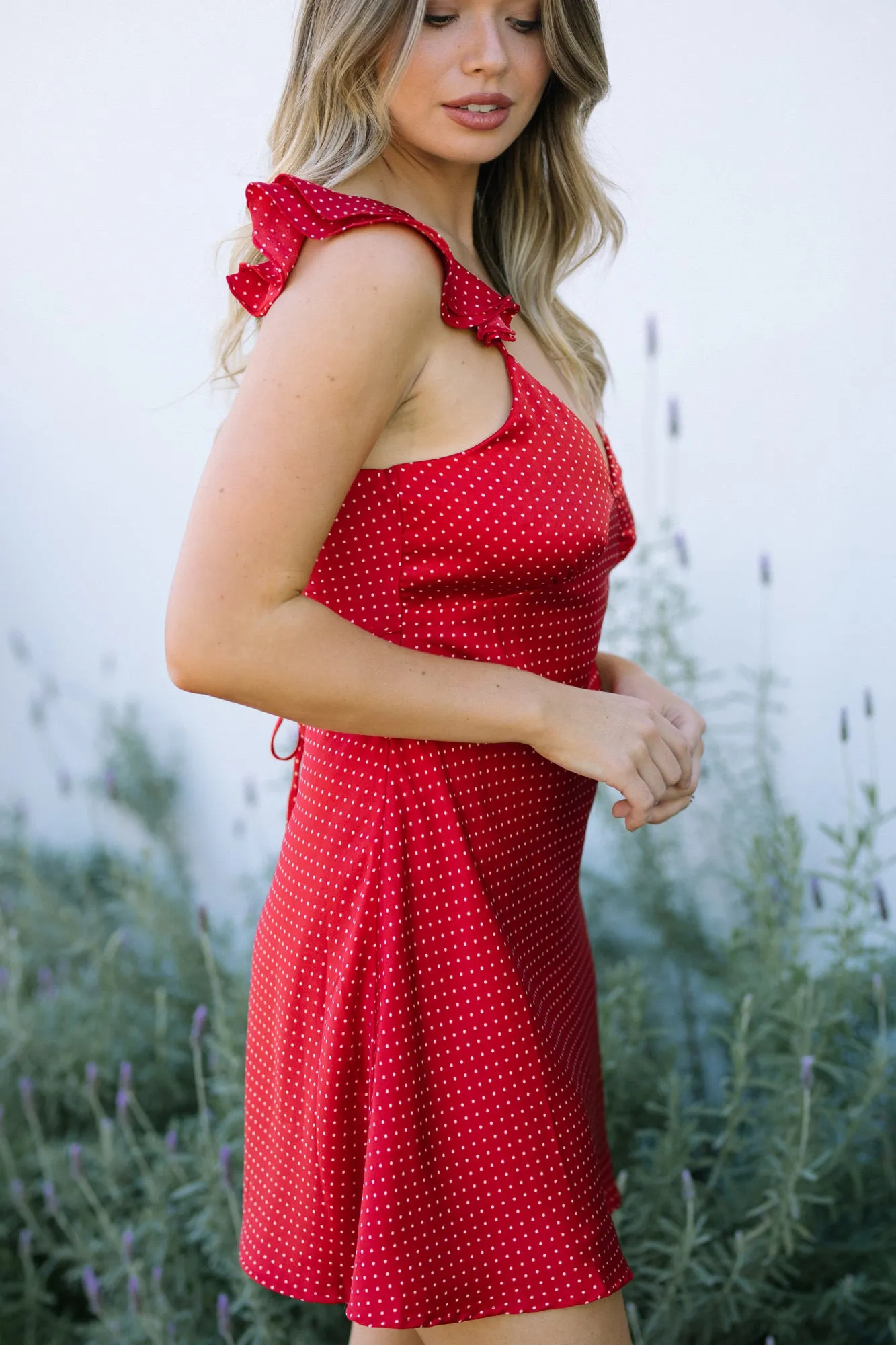 Cecilia Polka Dot Mini Dress sold by Morning Lavender product image thumbnail 5