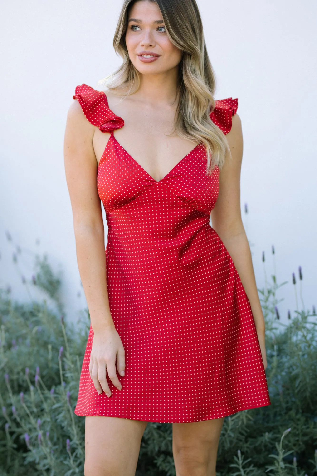 Cecilia Polka Dot Mini Dress sold by Morning Lavender product image thumbnail 2