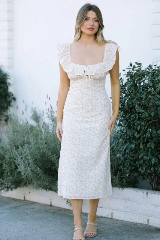 Amelie Ruffled Midi Dress sold by Morning Lavender