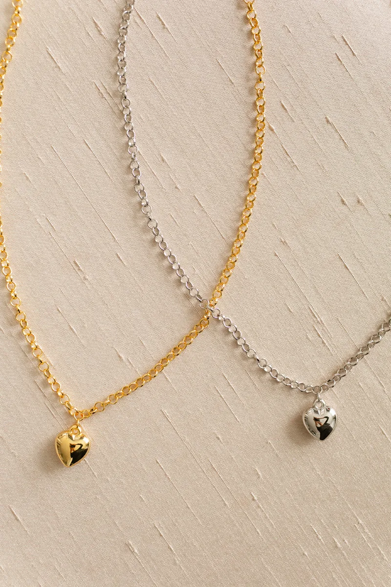 Nancy Heart Pendant Necklace (Tarnish Resistant) sold by Morning Lavender product image thumbnail 2