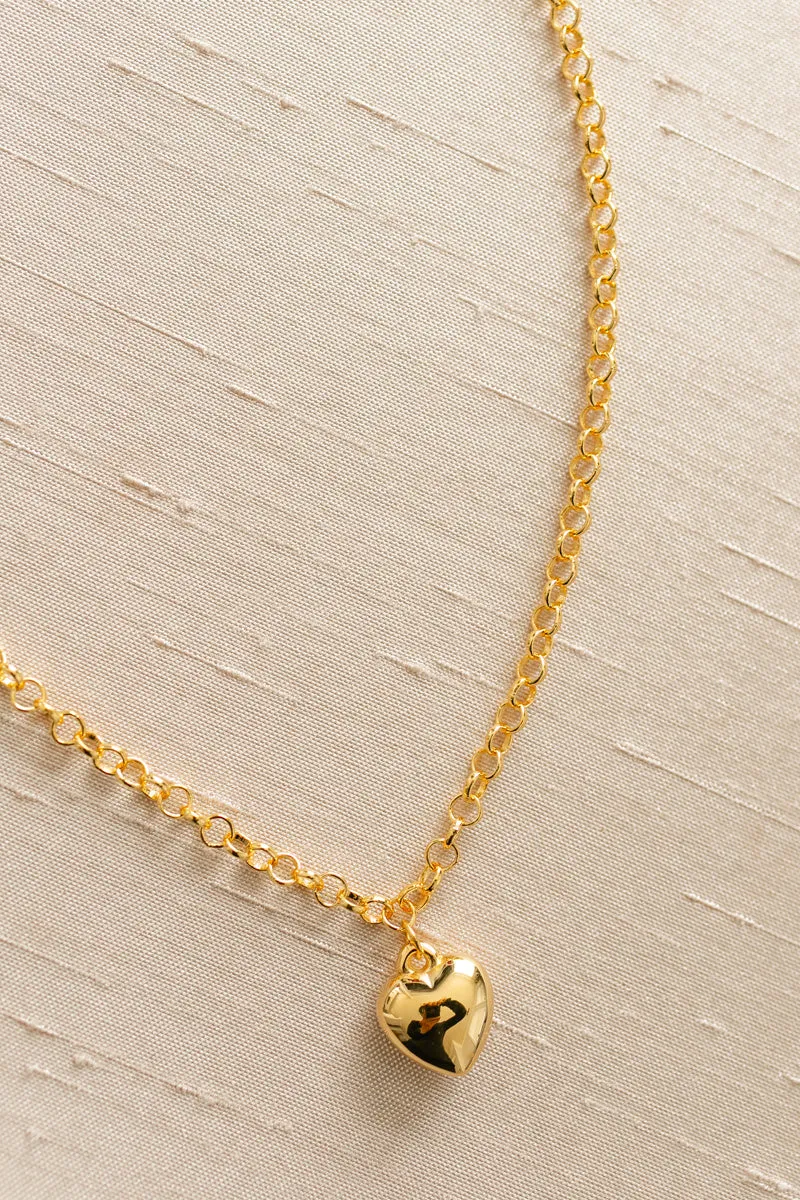 Nancy Heart Pendant Necklace (Tarnish Resistant) sold by Morning Lavender product image thumbnail 4