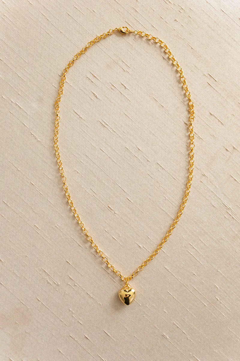 Nancy Heart Pendant Necklace (Tarnish Resistant) sold by Morning Lavender product image thumbnail 3