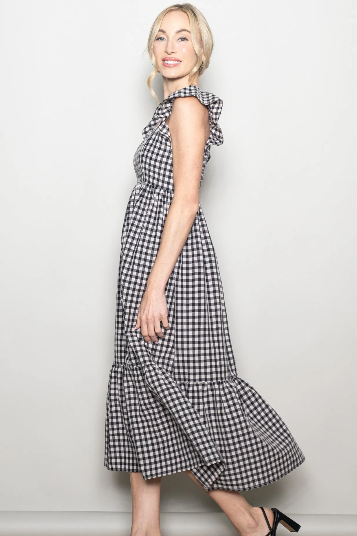 Mira Flutter Sleeve Dress sold by Morning Lavender product image thumbnail 5