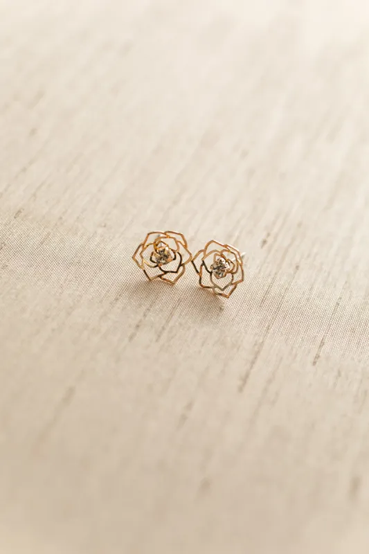 Allison Rose Cutout Earrings made by Fame