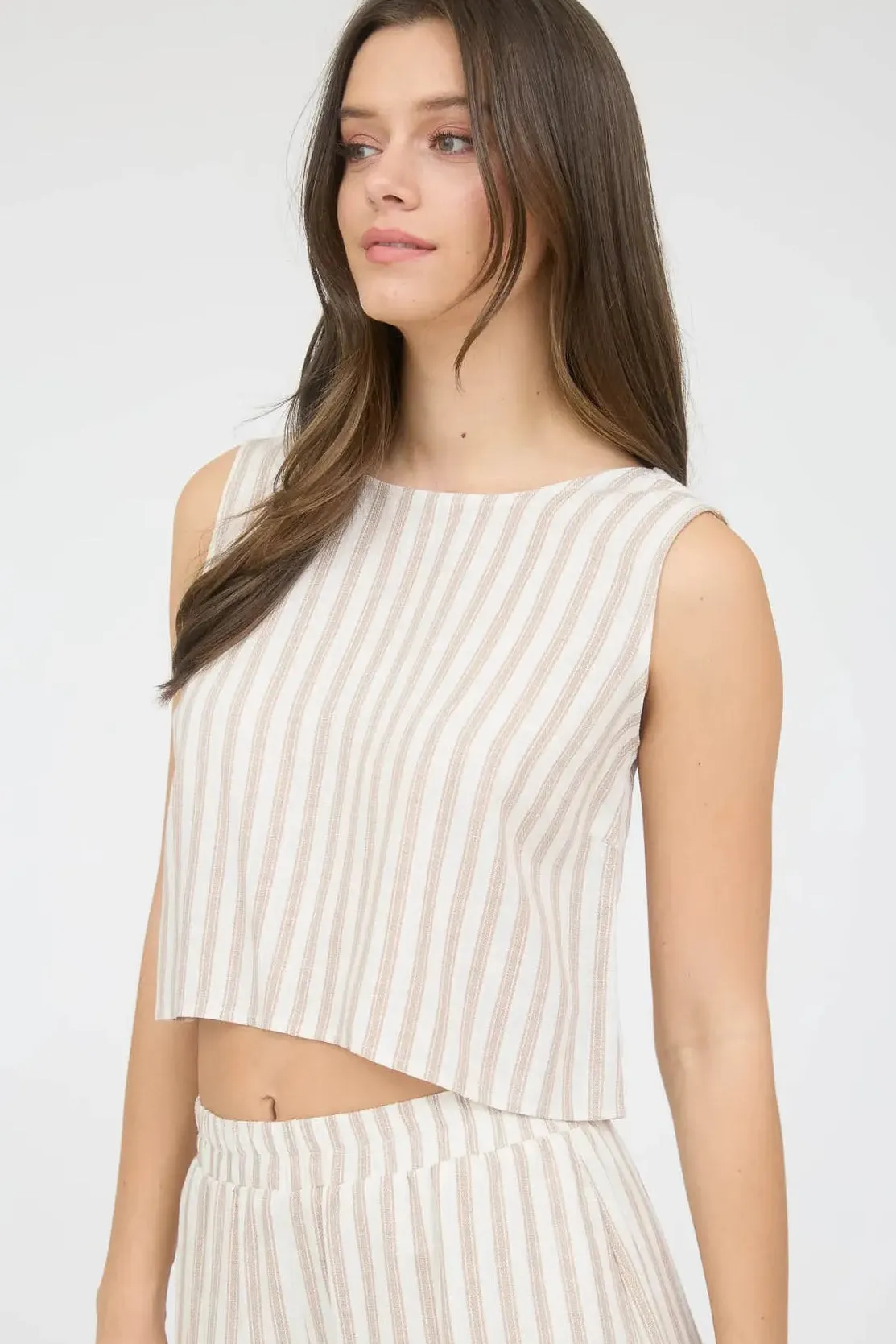 Trina Stripe Back Tie Top sold by Morning Lavender product image thumbnail 3