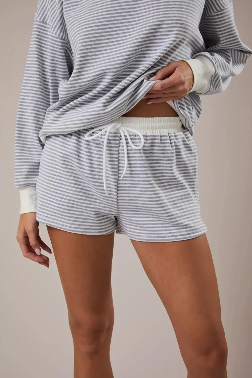 Danica Mid Rise Stripe Shorts sold by Morning Lavender product image thumbnail 5