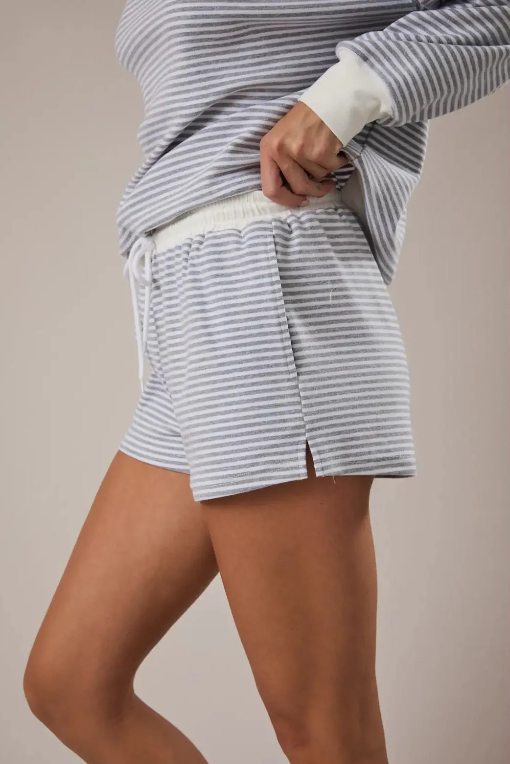 Danica Mid Rise Stripe Shorts sold by Morning Lavender product image thumbnail 4
