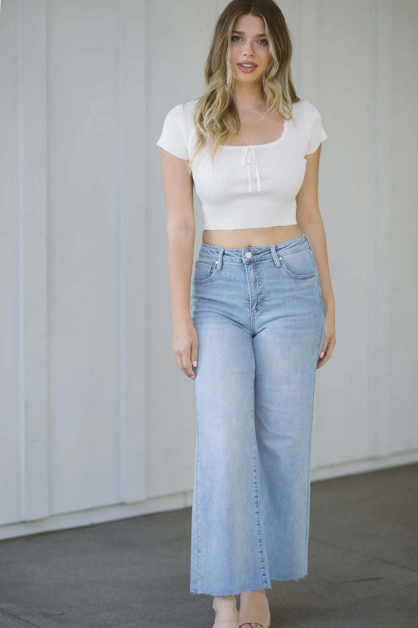 Carol Lace Trim Crop Sweater Top sold by Morning Lavender product image thumbnail 2