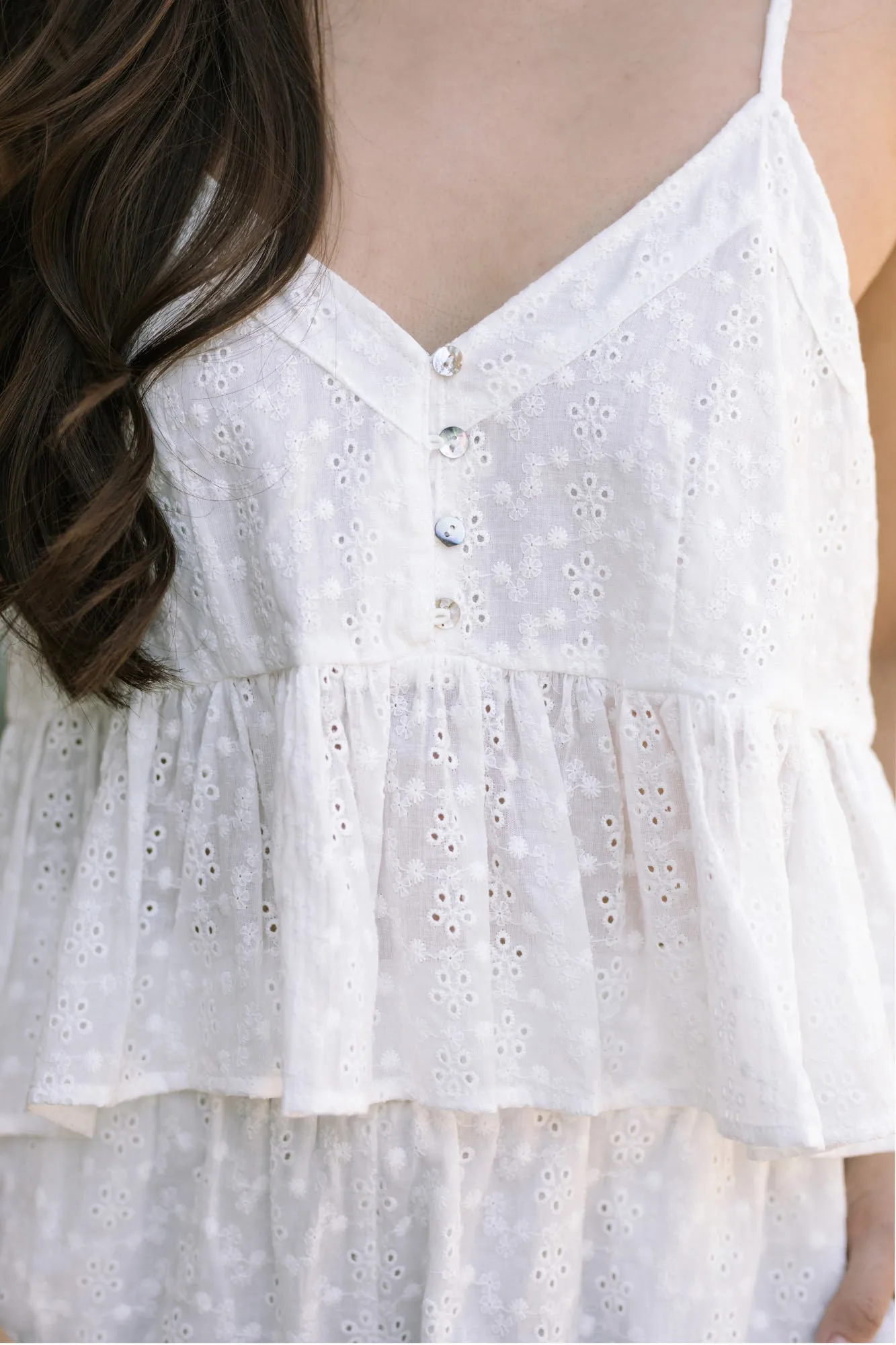 Jojo Eyelet Peplum Top sold by Morning Lavender product image thumbnail 2