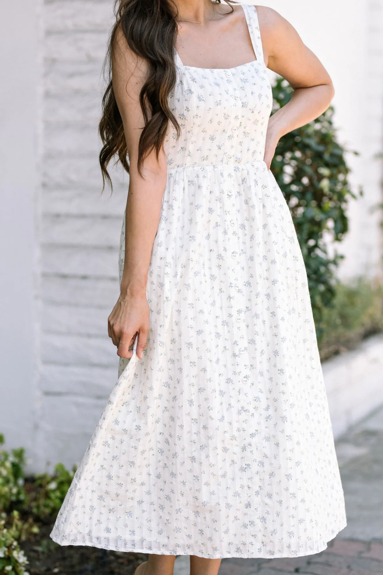 Jamie Floral Button Midi Dress sold by Morning Lavender product image thumbnail 3
