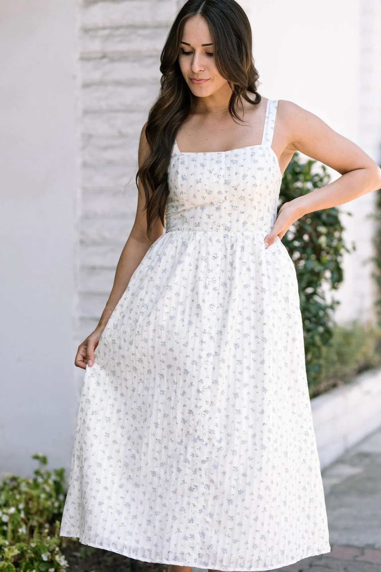Jamie Floral Button Midi Dress sold by Morning Lavender product image thumbnail 4