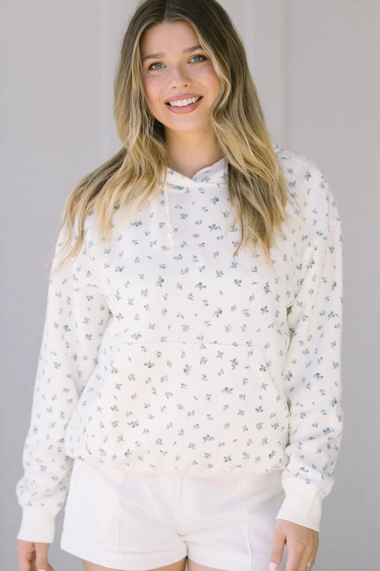 Judy Floral Hoodie Sweatshirt sold by Morning Lavender product image thumbnail 4