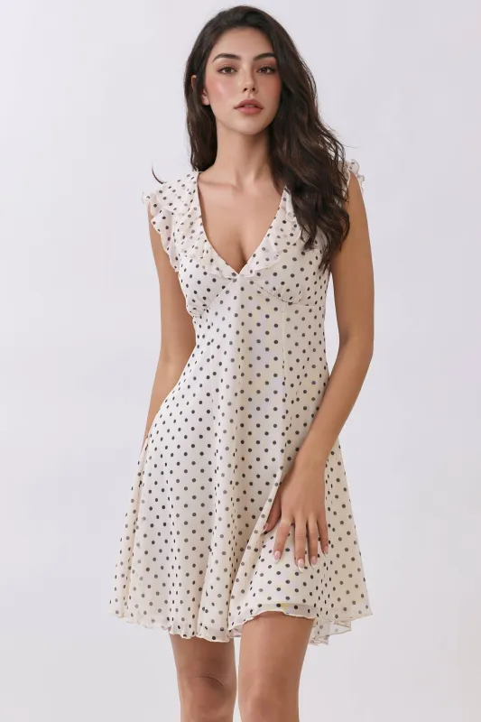Lori Ruffle Tie Back Mini Dress made by Heart & Hips