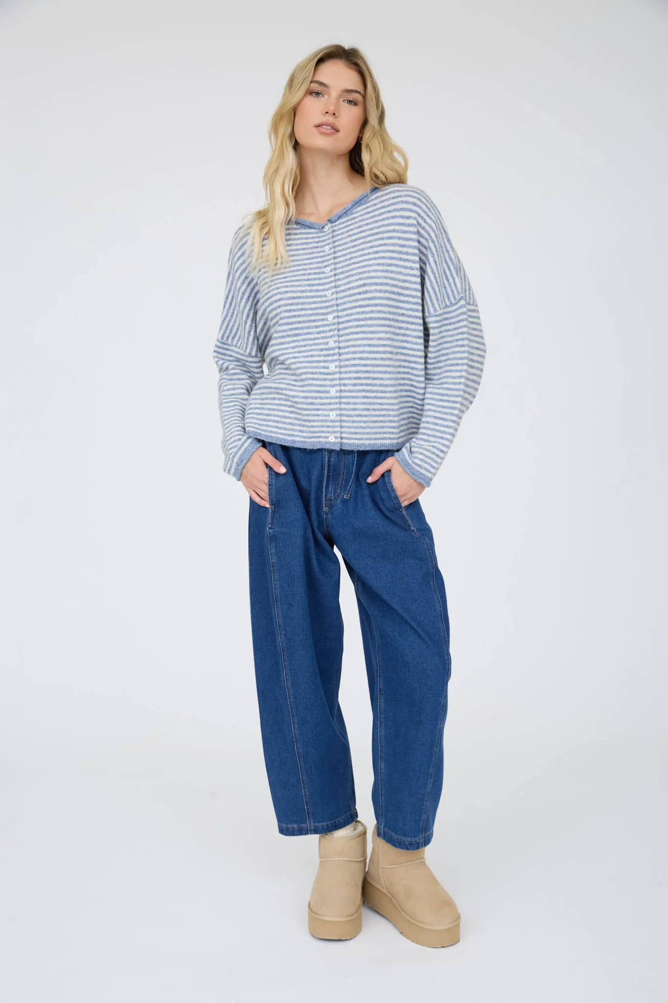 Mandy Stripe Knit Cardigan sold by Morning Lavender product image thumbnail 3