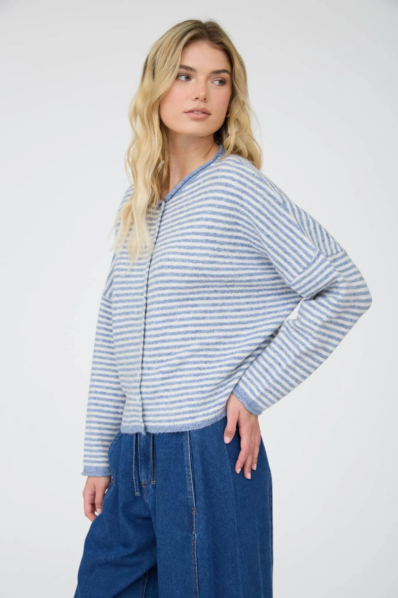 Mandy Stripe Knit Cardigan sold by Morning Lavender product image thumbnail 2