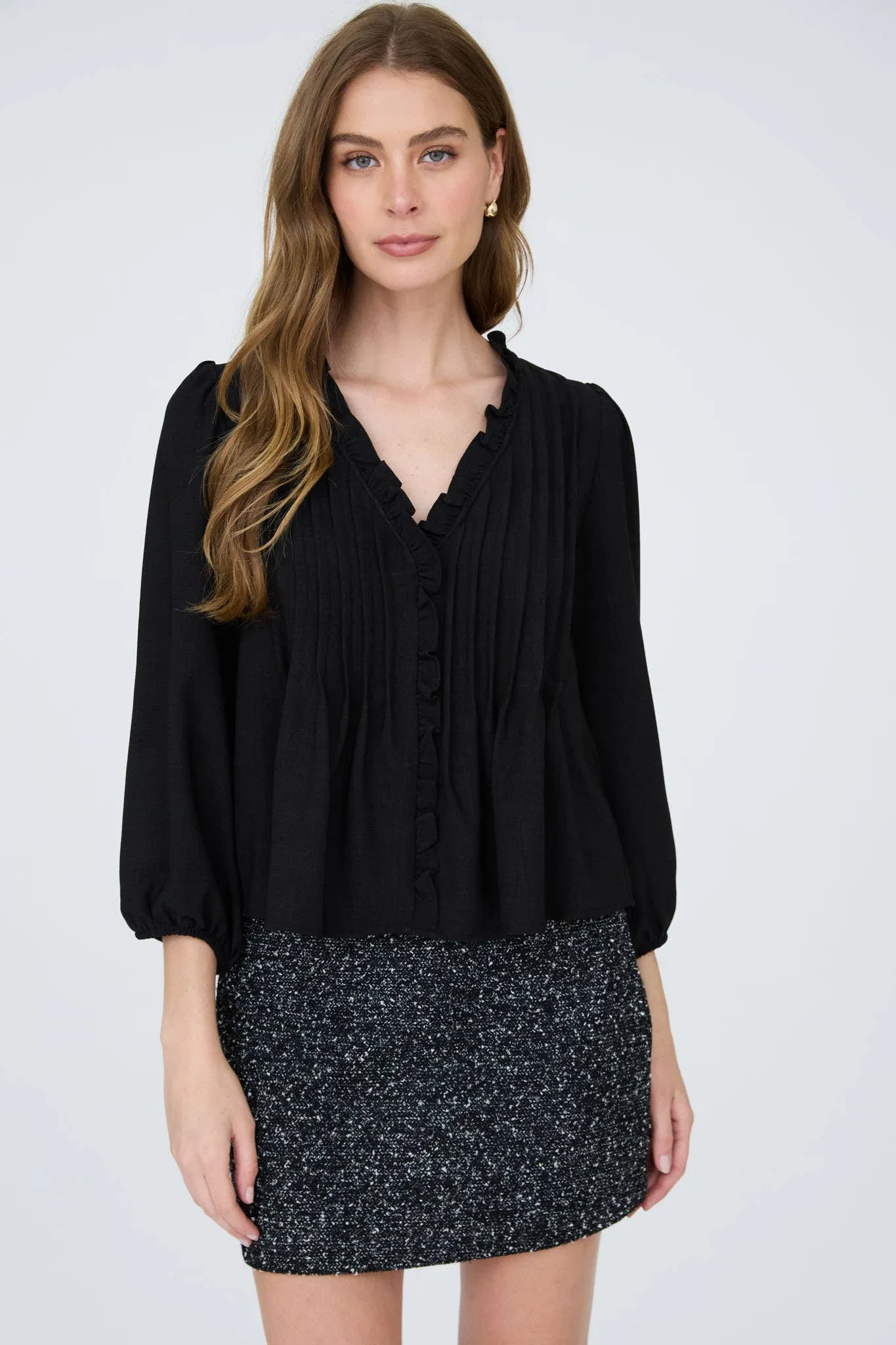 Kelly Ruffle Trim Blouse sold by Morning Lavender product image thumbnail 2