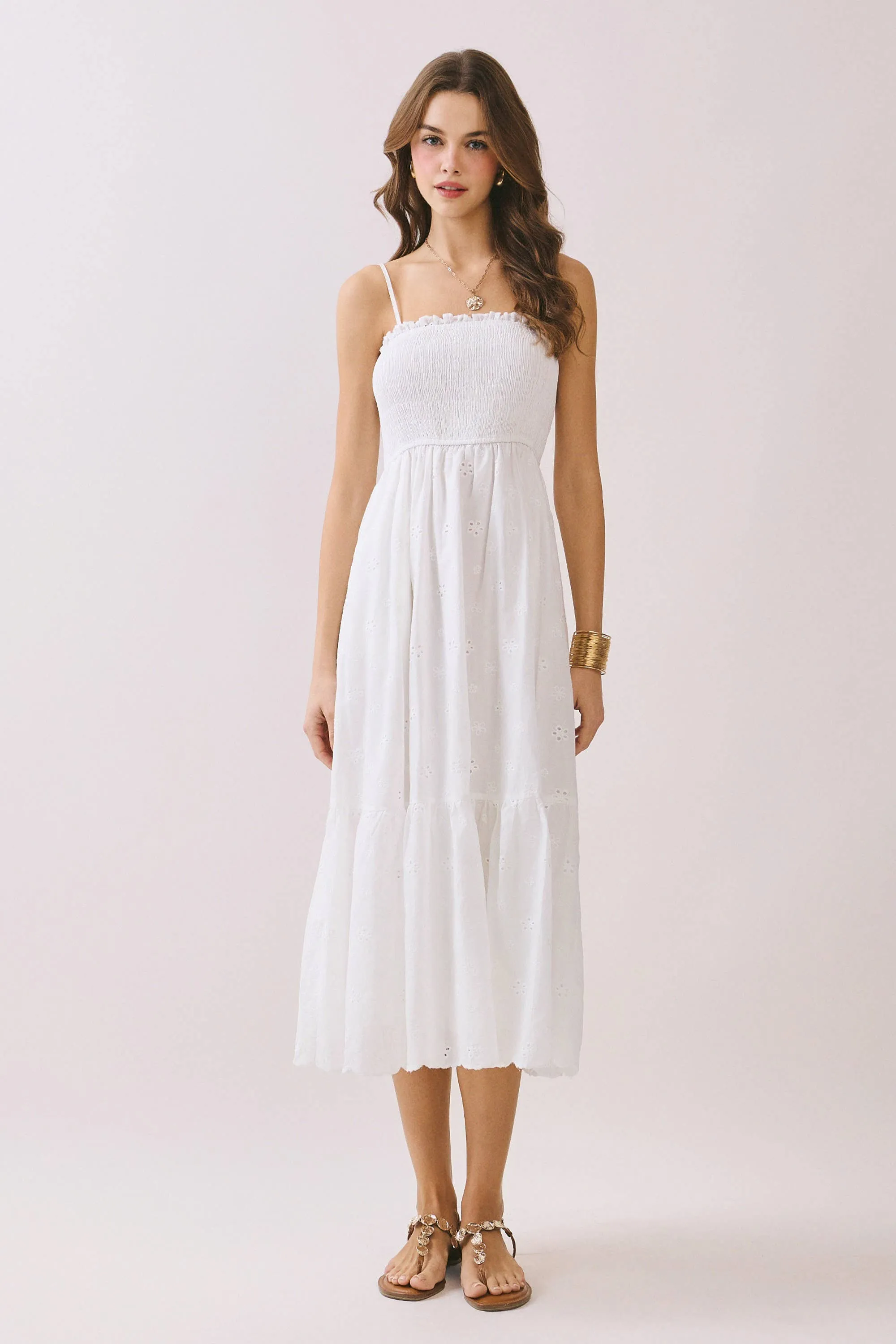 Stephanie Ruffled Midi Dress sold by Morning Lavender product image thumbnail 3