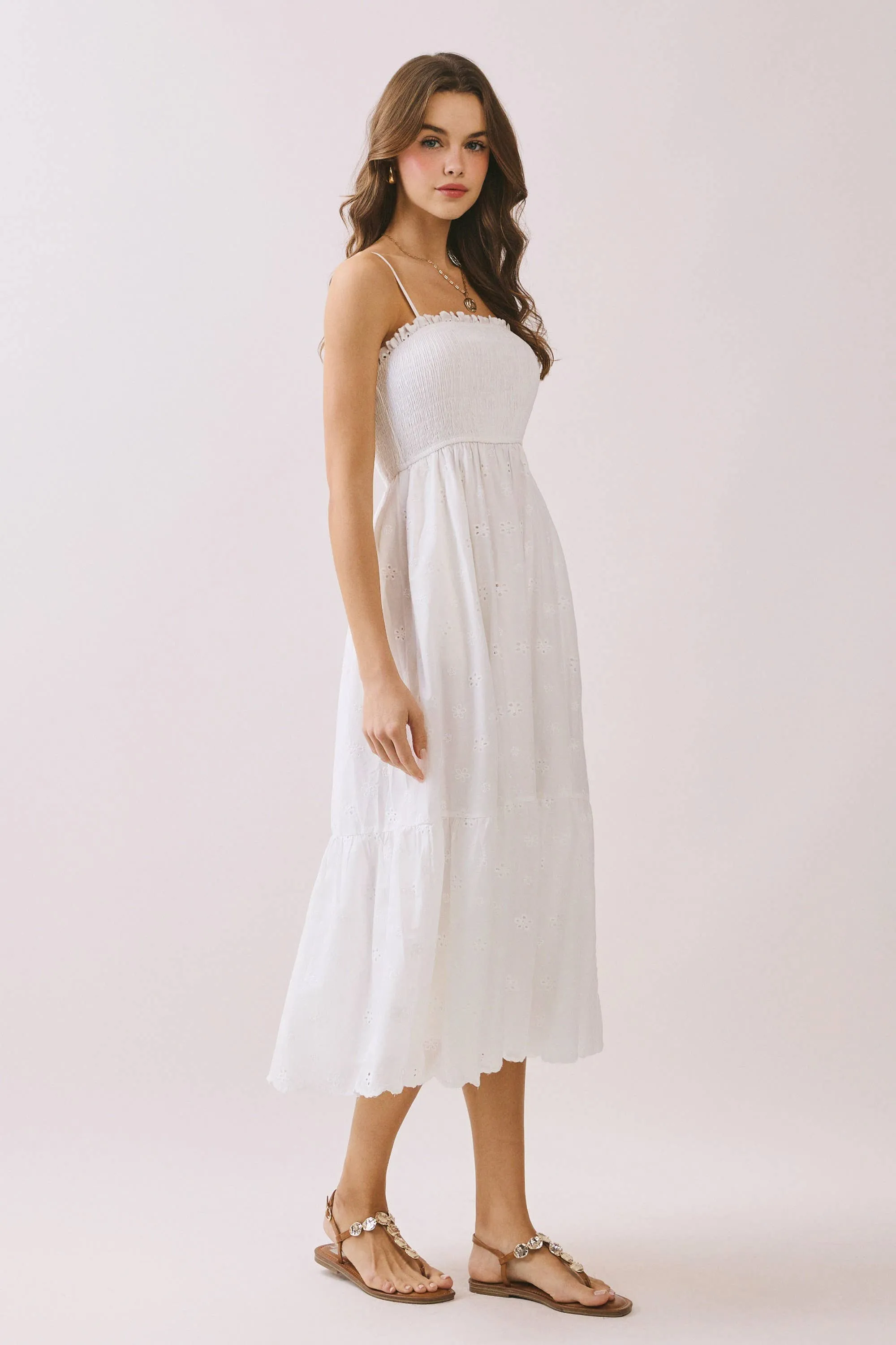 Stephanie Ruffled Midi Dress sold by Morning Lavender product image thumbnail 4