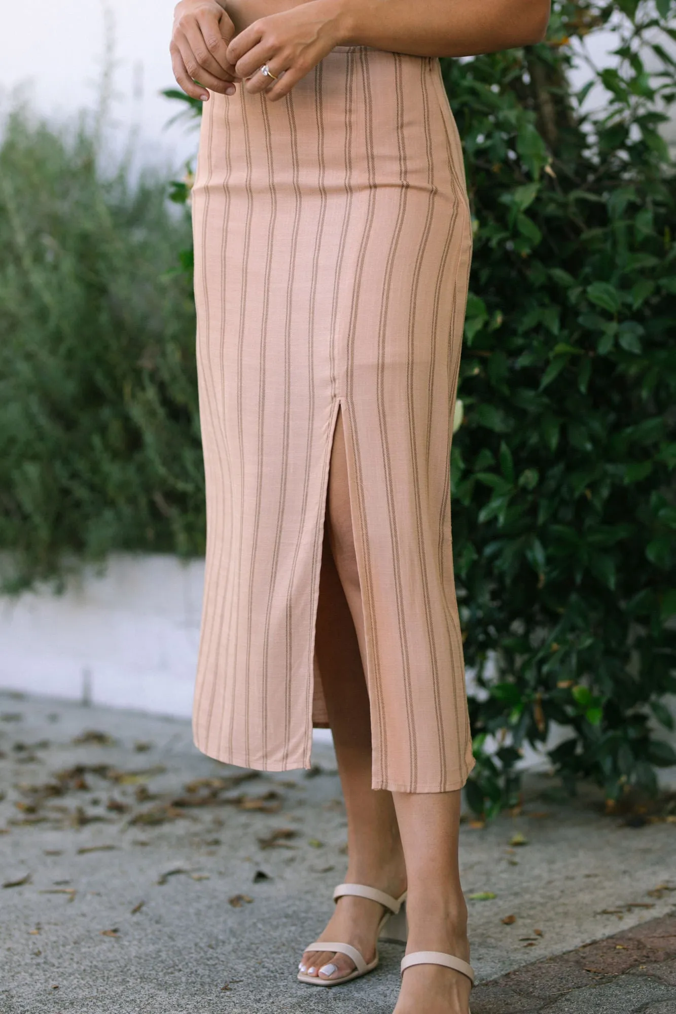 Daniela Striped Midi Skirt sold by Morning Lavender