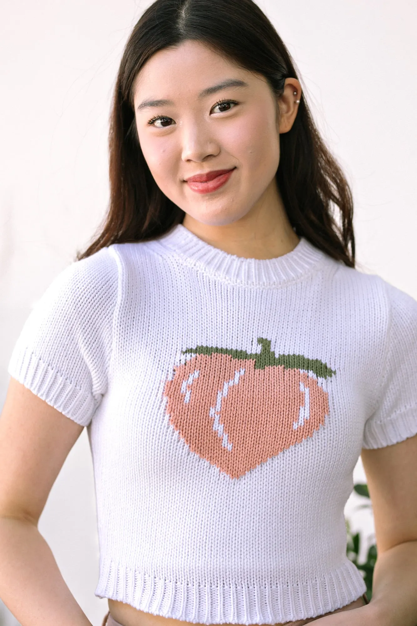 Ellen Peach Knit Top sold by Morning Lavender product image thumbnail 2
