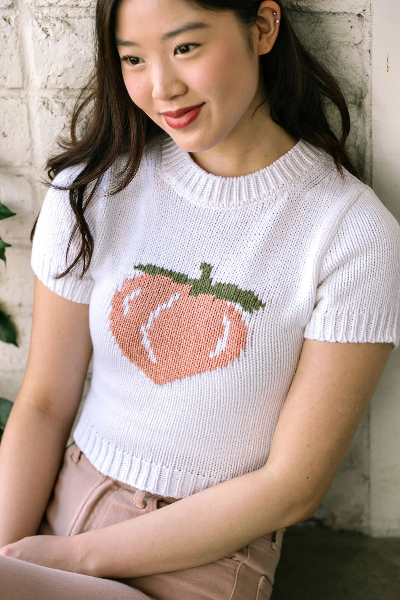 Ellen Peach Knit Top sold by Morning Lavender product image thumbnail 3