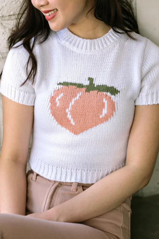 Ellen Peach Knit Top sold by Morning Lavender