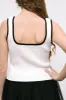 Carly Contrast Knit Tank sold by Morning Lavender