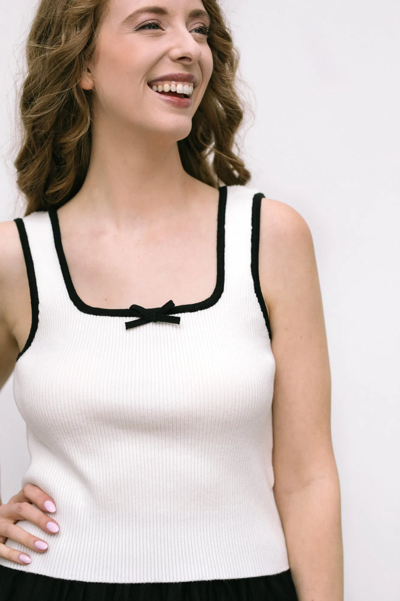 Carly Contrast Knit Tank sold by Morning Lavender product image thumbnail 3