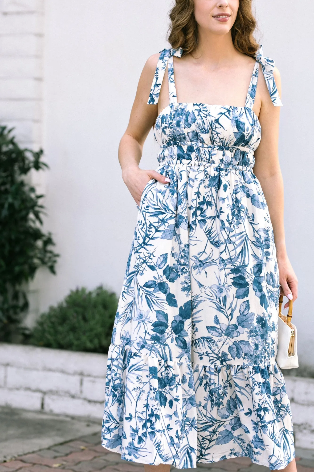 Portia Tie Shoulder Dress sold by Morning Lavender product image thumbnail 5