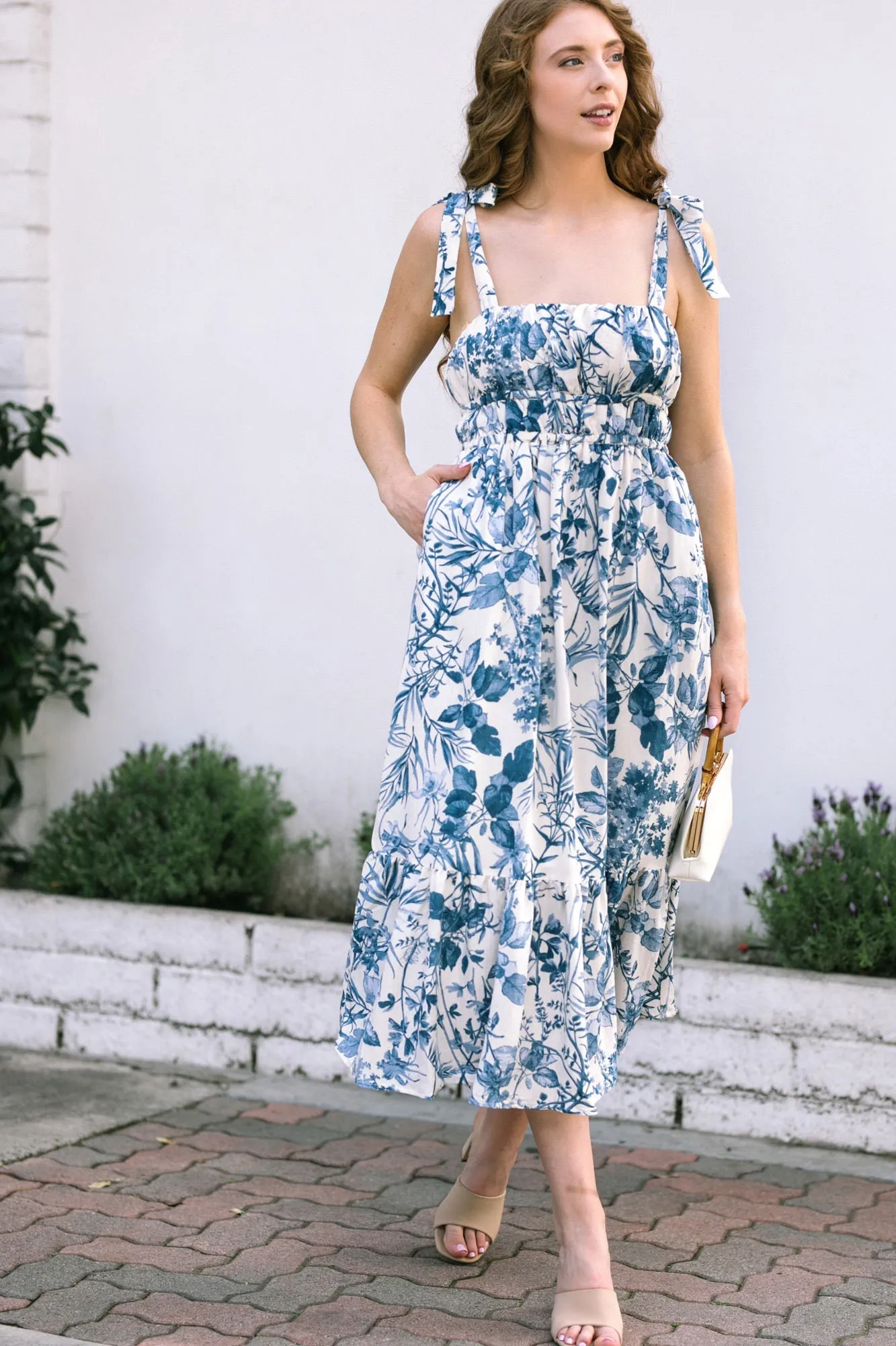 Portia Tie Shoulder Dress sold by Morning Lavender